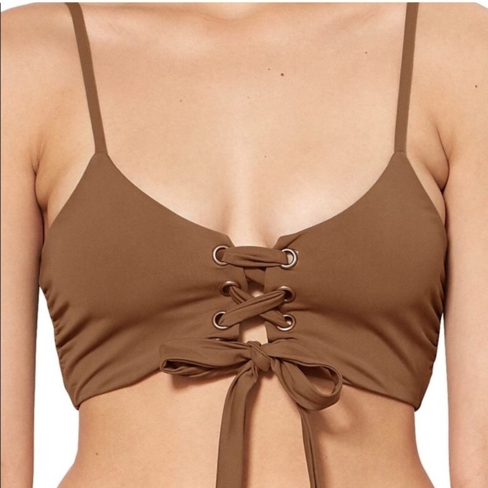 Mara Hoffman Scarlett Bikini Top in Cumino